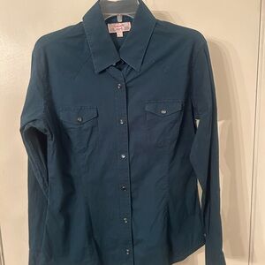 Women's Button Down Shirt in Blue
